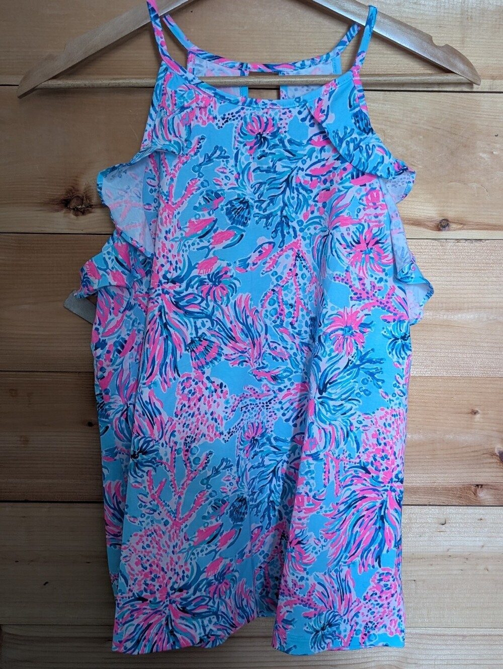 Lilly Pulitzer Ruffle Tank, Small, nwot, Gorgeous